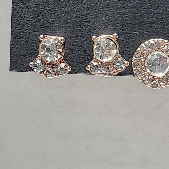 g by Gennaro Clear Glass and Pearl Earring Set - Picture 5 of 12